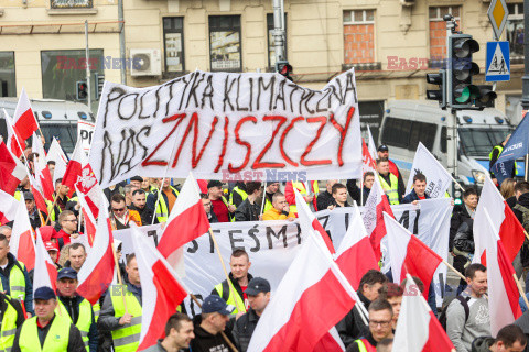 Protest rolników w Warszawie