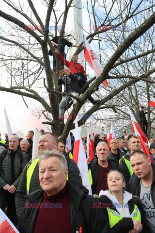 Protest rolników w Warszawie