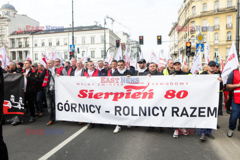 Protest rolników w Warszawie