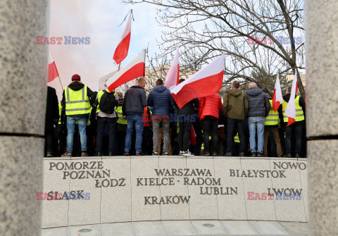 Protest rolników w Warszawie