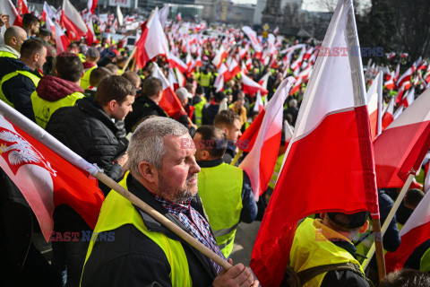 Protest rolników w Warszawie