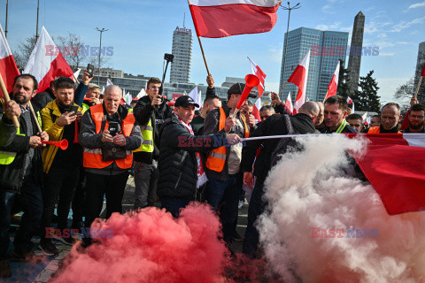 Protest rolników w Warszawie