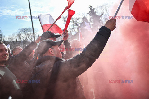 Protest rolników w Warszawie