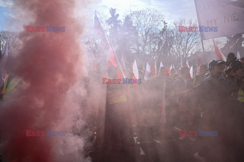 Protest rolników w Warszawie