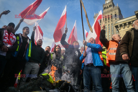 Protest rolników w Warszawie