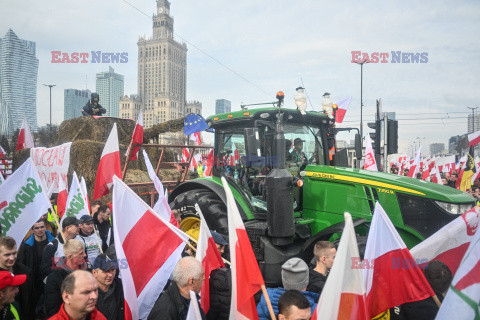 Protest rolników w Warszawie