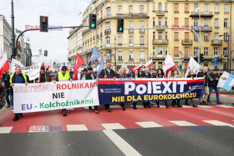 Protest rolników w Warszawie