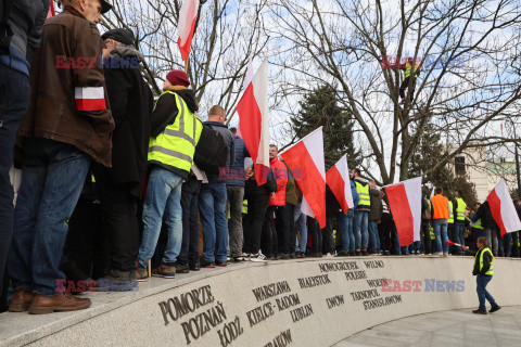 Protest rolników w Warszawie