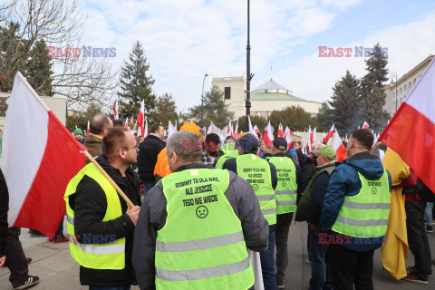 Protest rolników w Warszawie