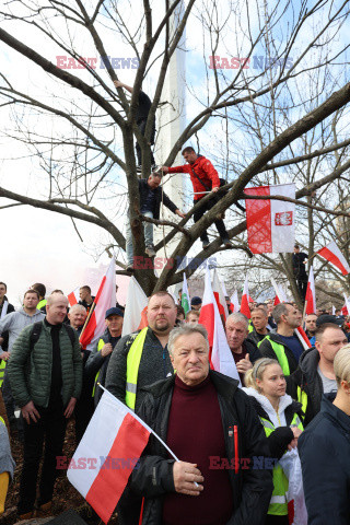 Protest rolników w Warszawie