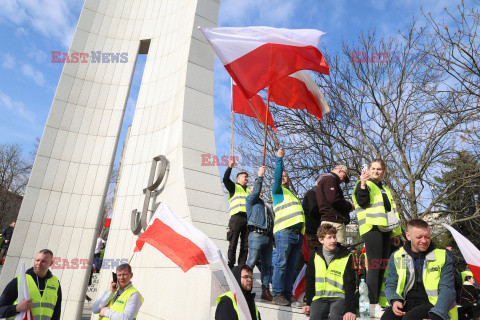 Protest rolników w Warszawie