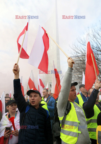 Protest rolników w Warszawie