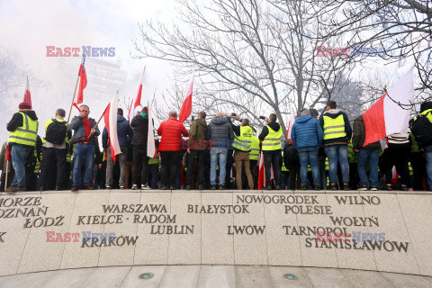 Protest rolników w Warszawie