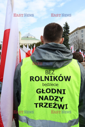 Protest rolników w Warszawie