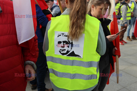 Protest rolników w Warszawie