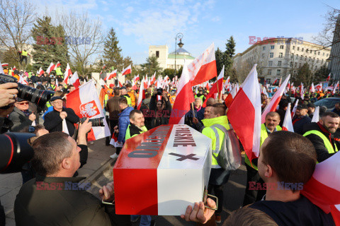 Protest rolników w Warszawie