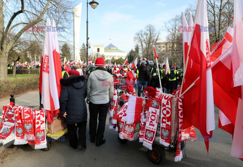 Protest rolników w Warszawie