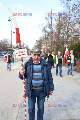 Protest rolników w Warszawie