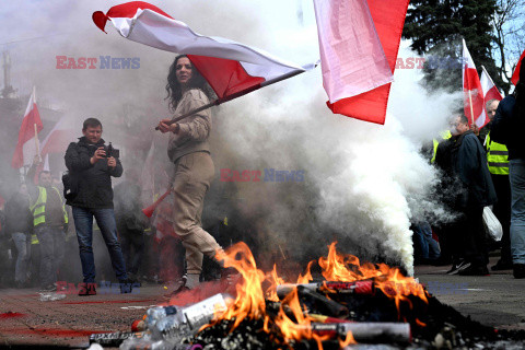 Protest rolników w Warszawie