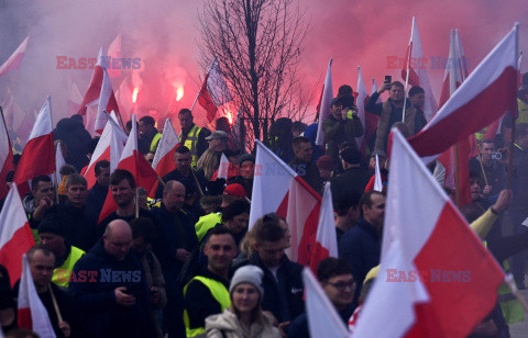 Protest rolników w Warszawie