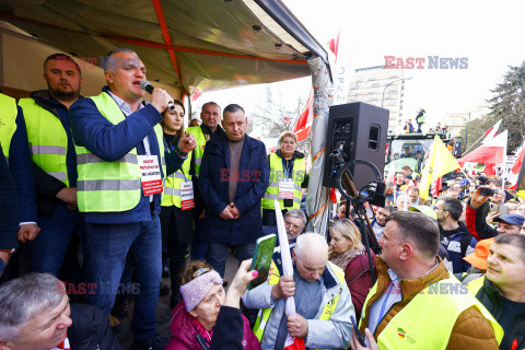 Protest rolników w Warszawie