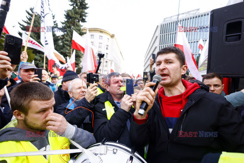 Protest rolników w Warszawie