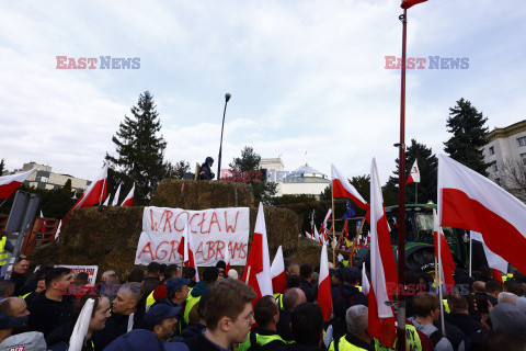 Protest rolników w Warszawie