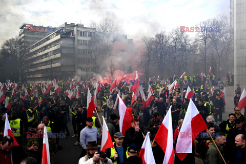 Protest rolników w Warszawie