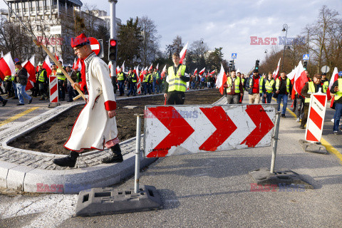 Protest rolników w Warszawie