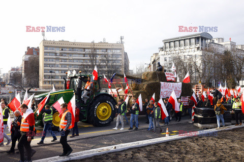 Protest rolników w Warszawie