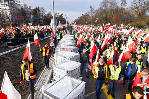 Protest rolników w Warszawie