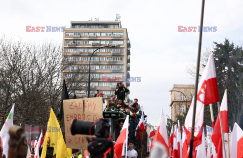 Protest rolników w Warszawie