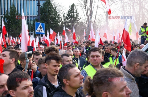 Protest rolników w Warszawie