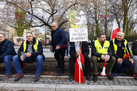 Protest rolników w Warszawie