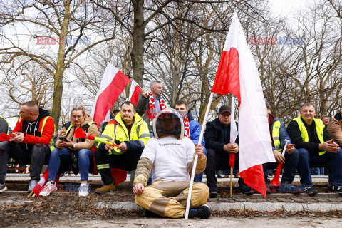 Protest rolników w Warszawie