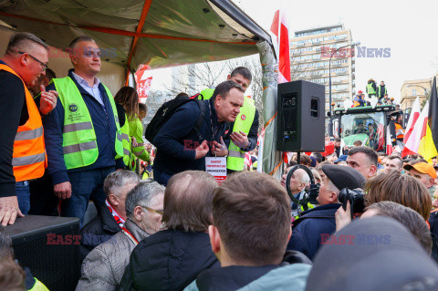 Protest rolników w Warszawie