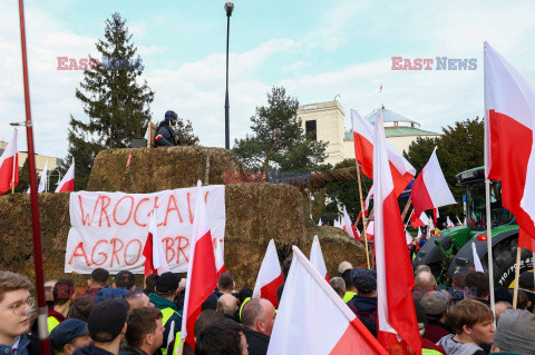 Protest rolników w Warszawie