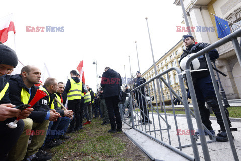 Protest rolników w Warszawie