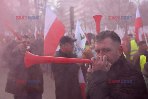 Protest rolników w Warszawie