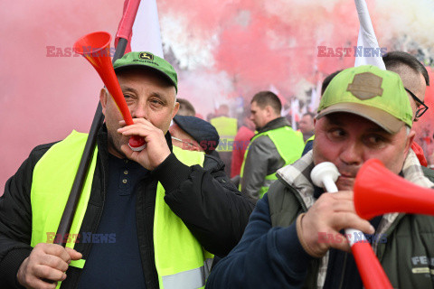 Protest rolników w Warszawie