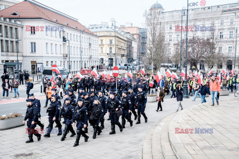 Protest rolników w Warszawie