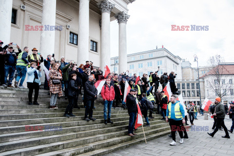 Protest rolników w Warszawie