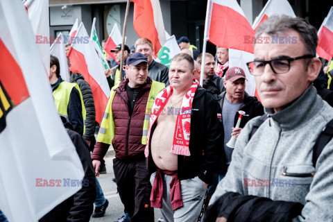 Protest rolników w Warszawie