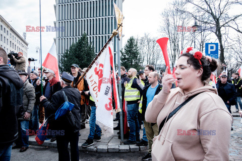 Protest rolników w Warszawie