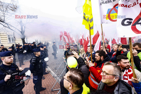 Protest rolników w Warszawie