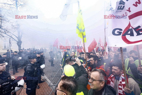 Protest rolników w Warszawie