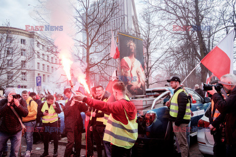 Protest rolników w Warszawie