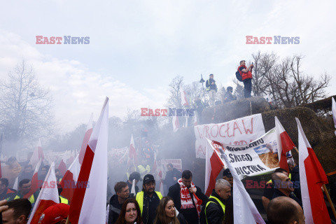 Protest rolników w Warszawie