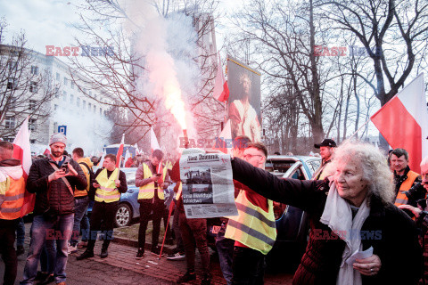 Protest rolników w Warszawie