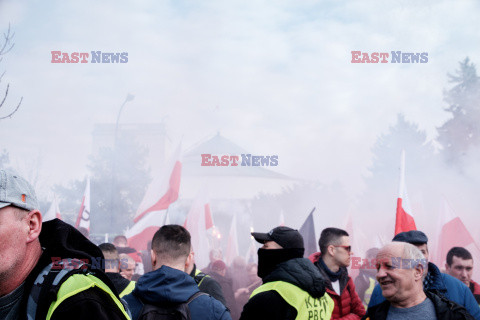 Protest rolników w Warszawie